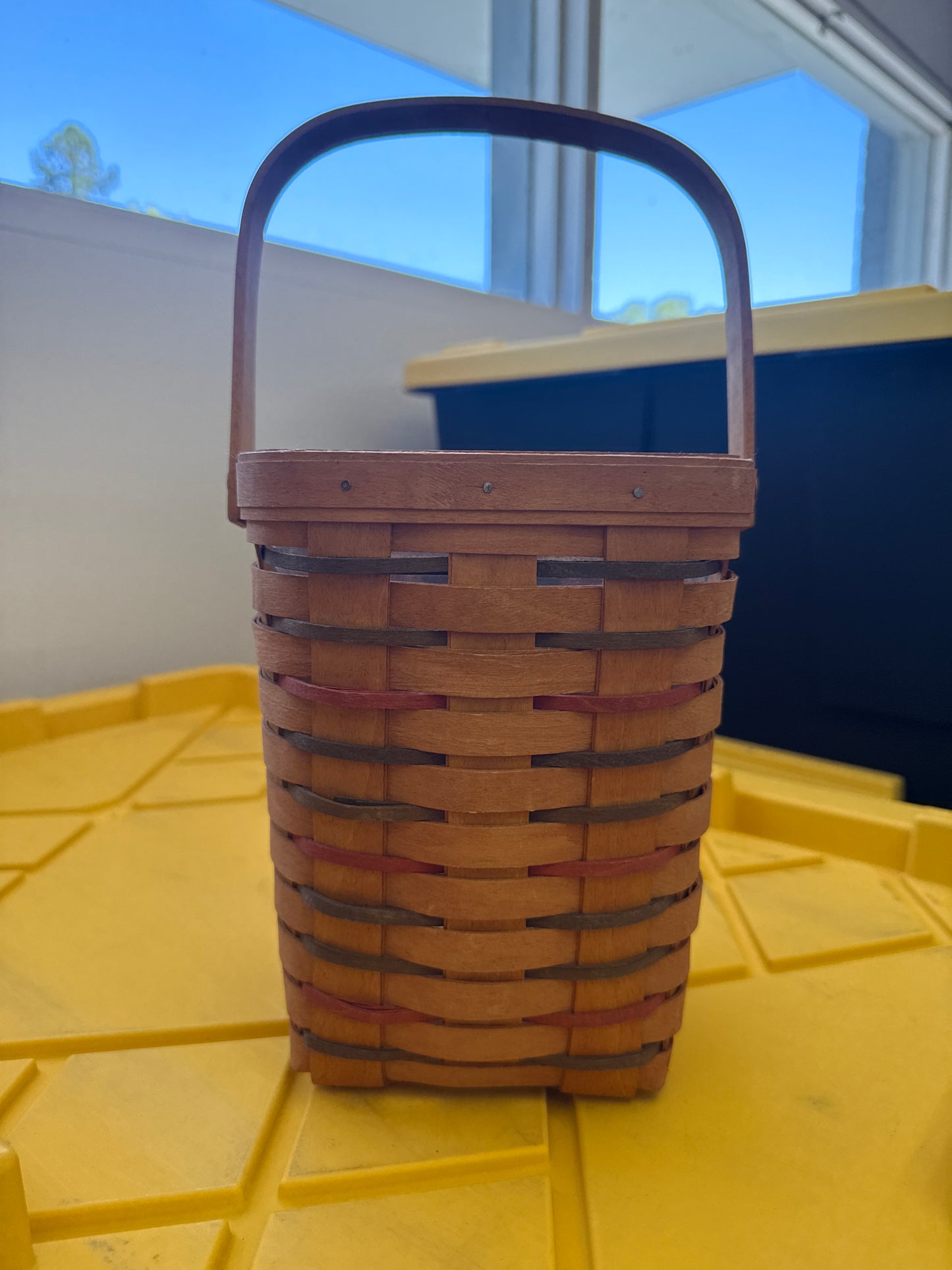 Longaberger tall peg basket with protector