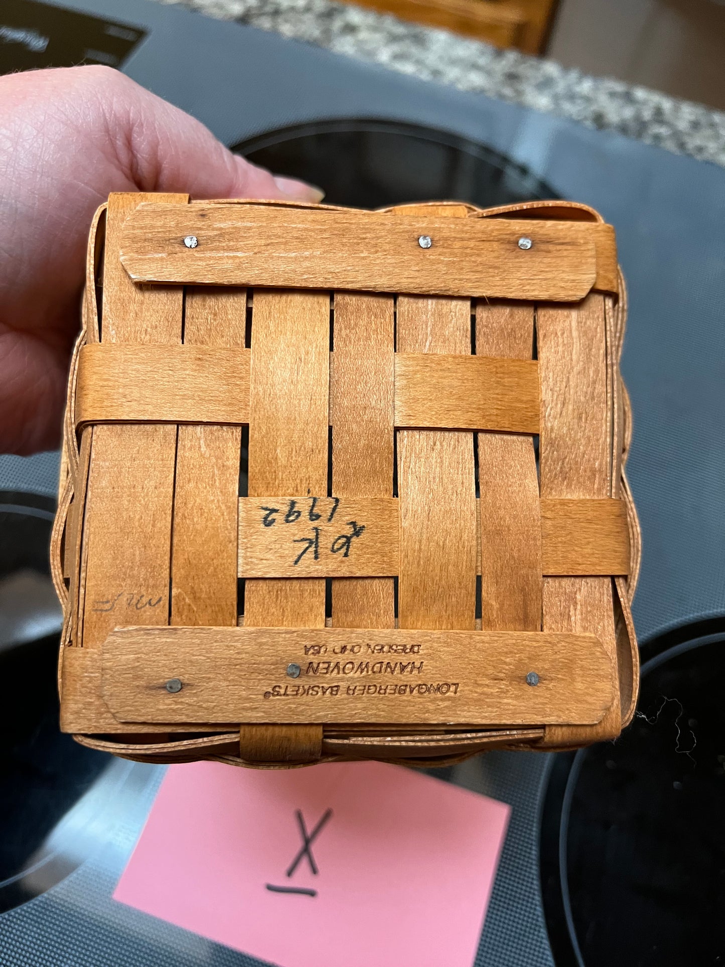 Longaberger Small Square Basket