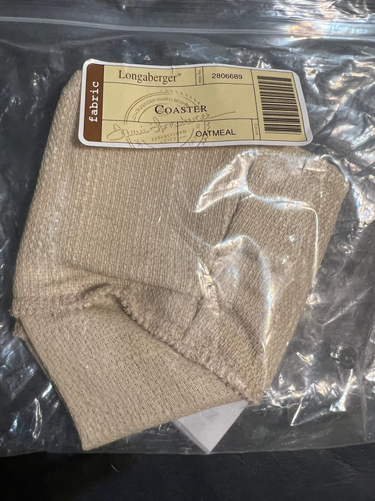 Longaberger coaster liner in oatmeal