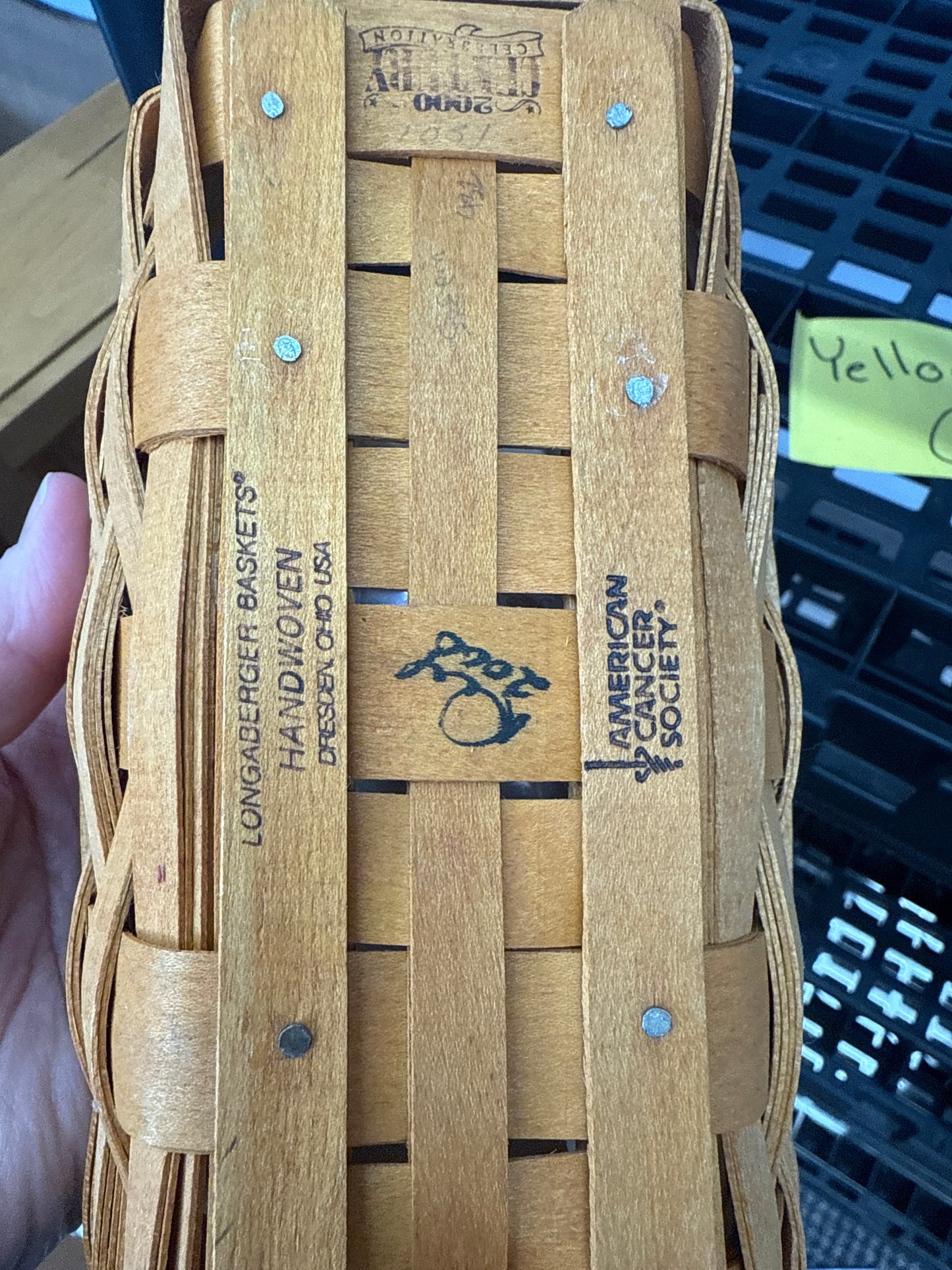 Longaberger 2000 horizon of hope basket