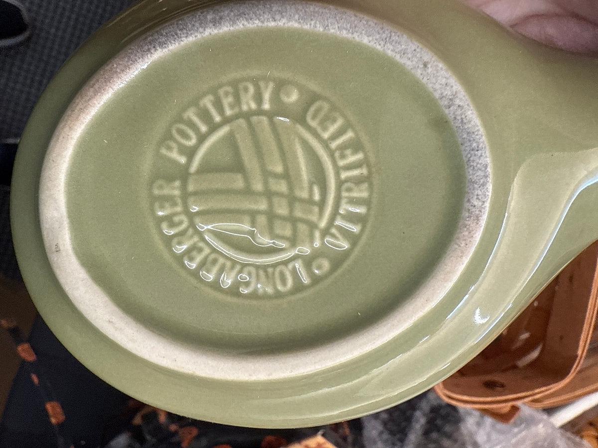 Longaberger sage spoon rest