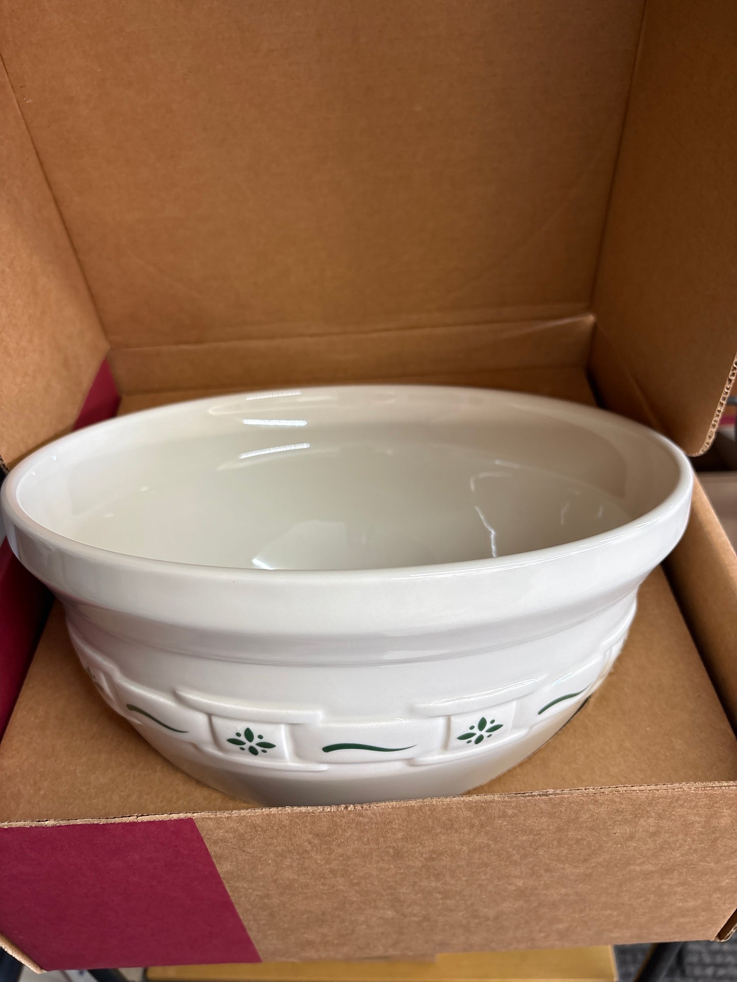 Longaberger XL Mixing Bowl in Heritage Green