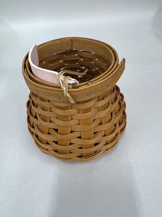 Longaberger 2009 Horizon of Hope Basket in Warm Brown with Protector