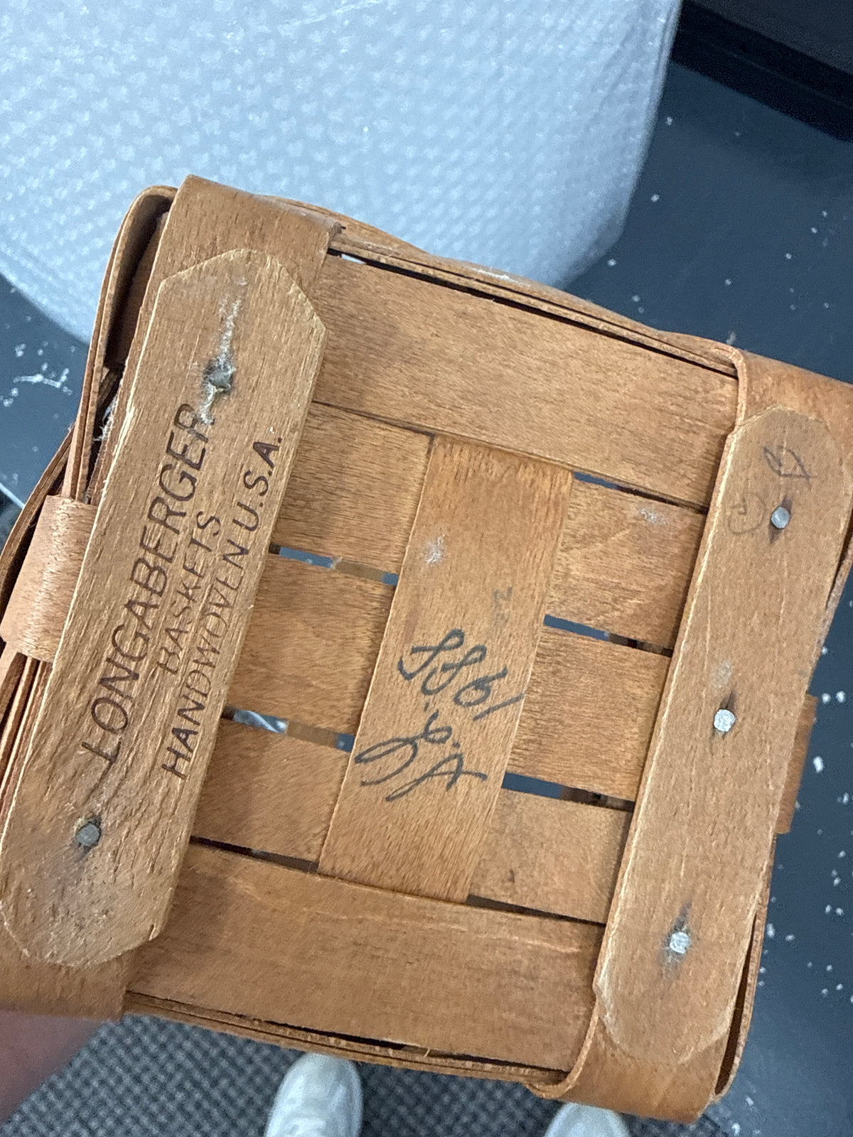 Longaberger small peg basket