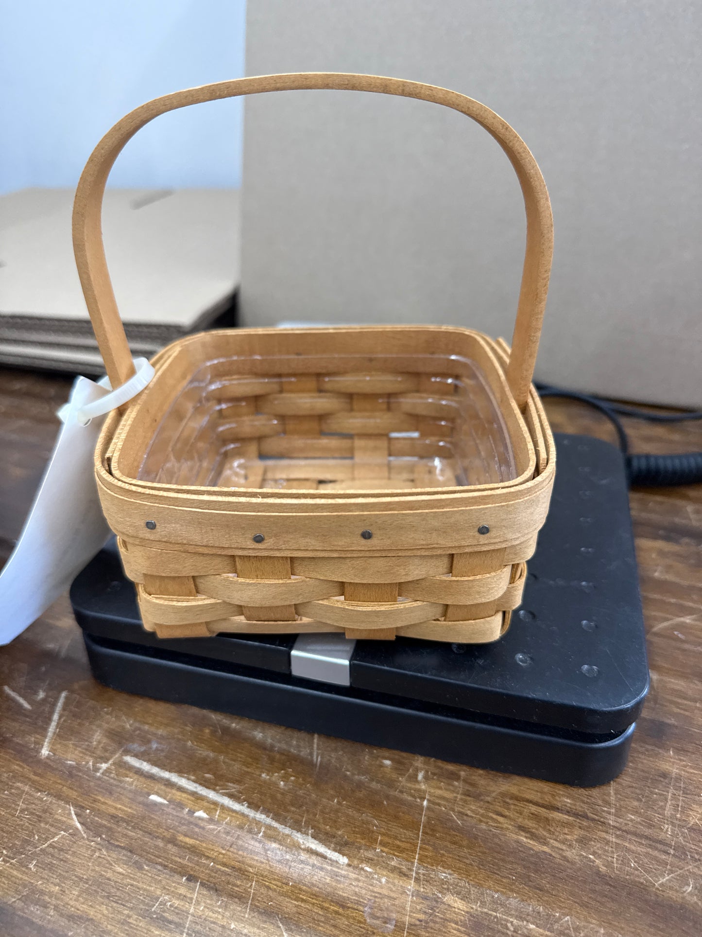 Longaberger coaster tote with protector