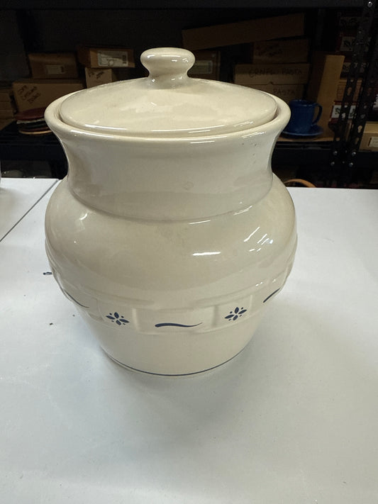 Longaberger large canister in blue