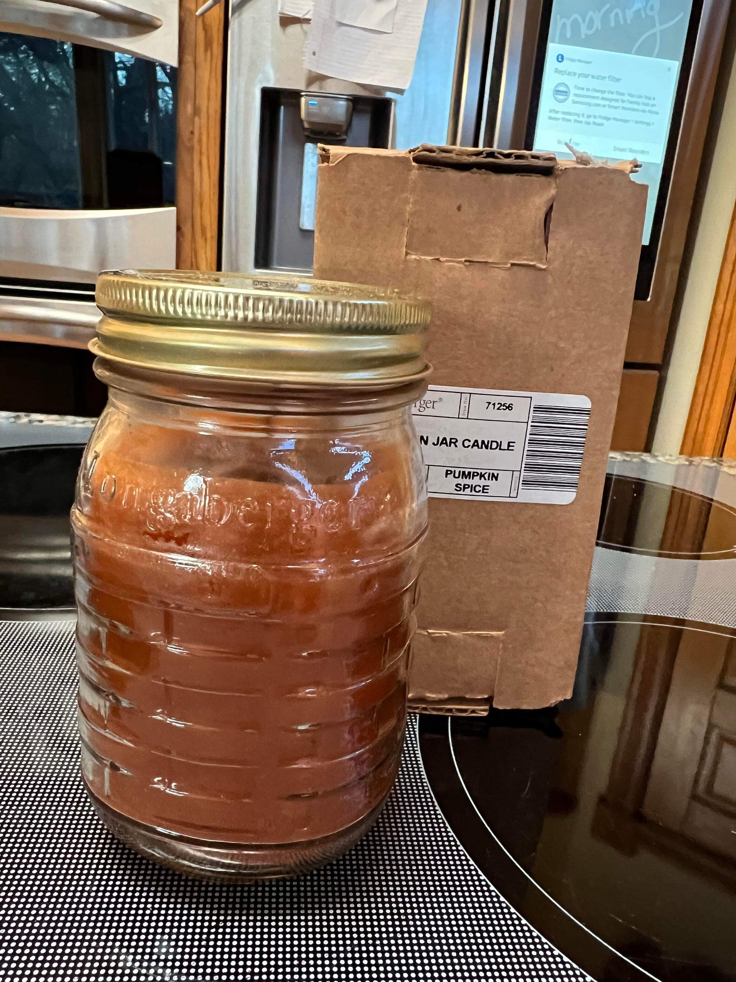 Longaberger 16 Oz Jar Candle in Pumpkin Spice