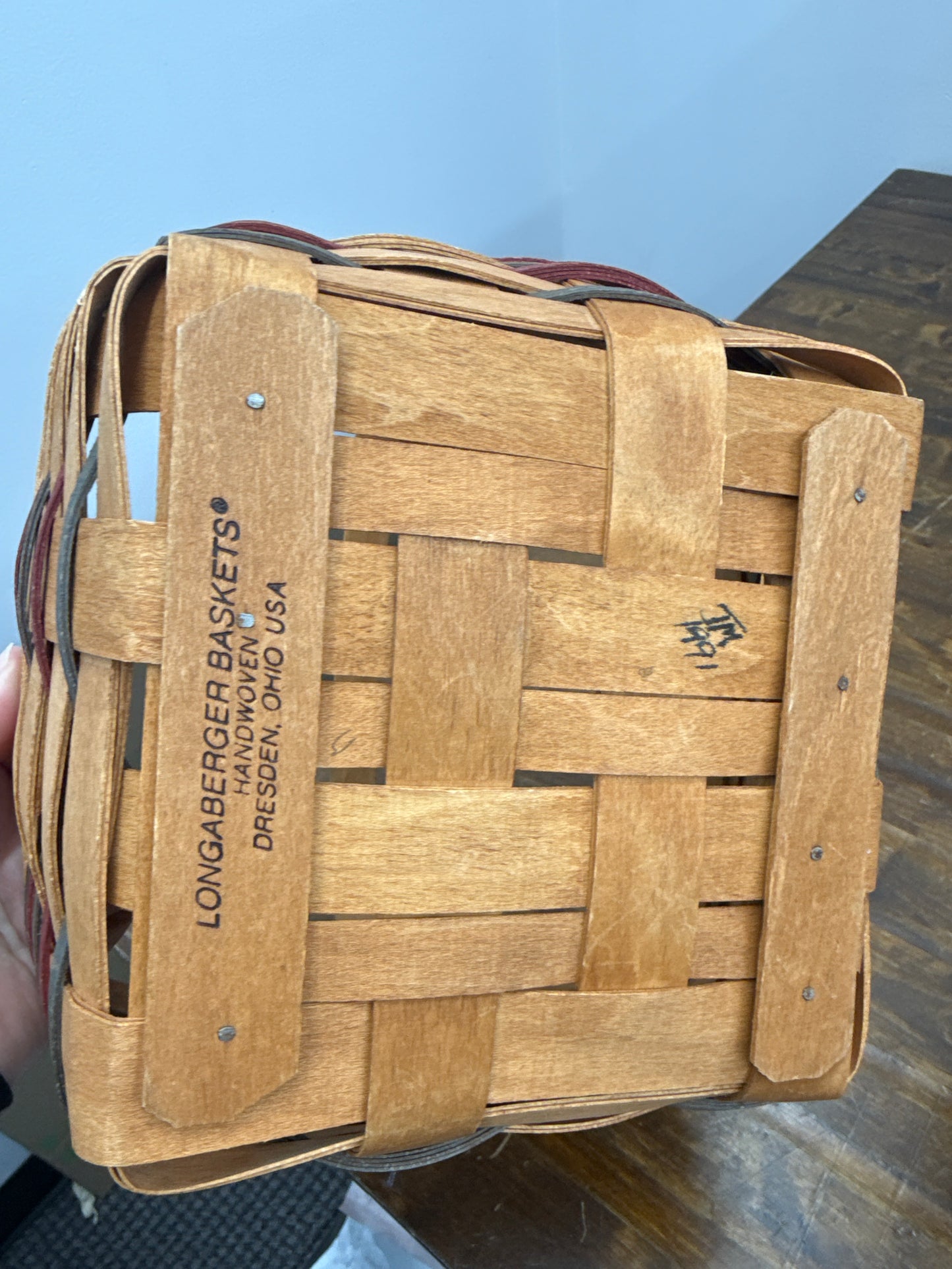 Longaberger light the fire within basket (missing the plaque)