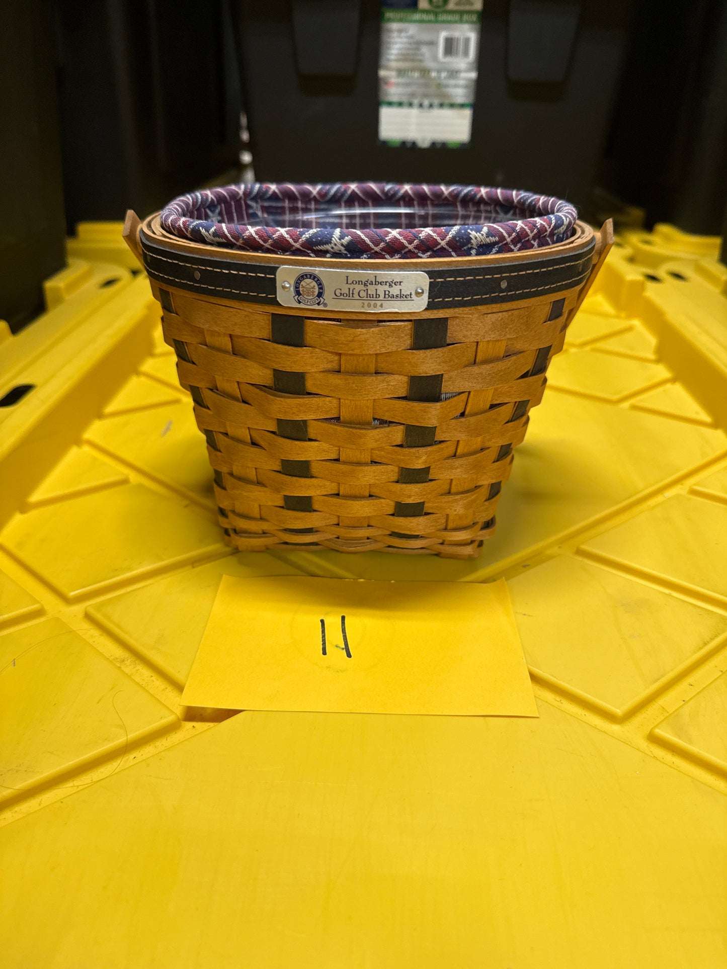 Longaberger 2004 golf basket with liner and protector