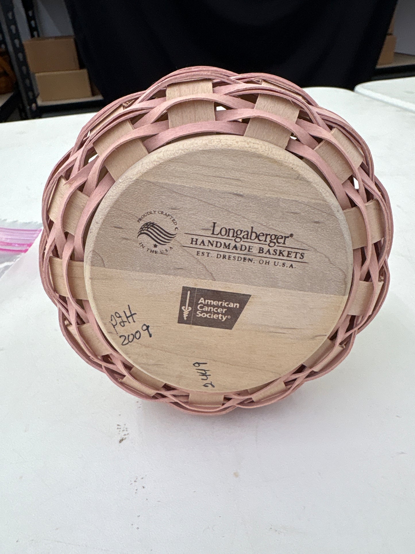 Longaberger 2009 Horizon of Hope basket