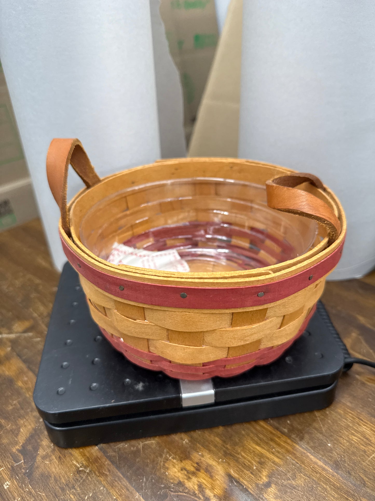 Longaberger 1996 Mother’s Day basket with protector
