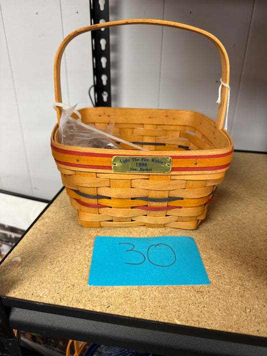 Longaberger 1996 bee basket with liner
