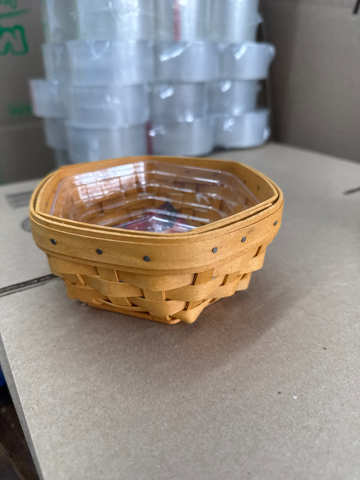 Longaberger sage basket with protector