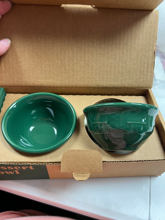 Longaberger dessert bowls set of 2 in ivy