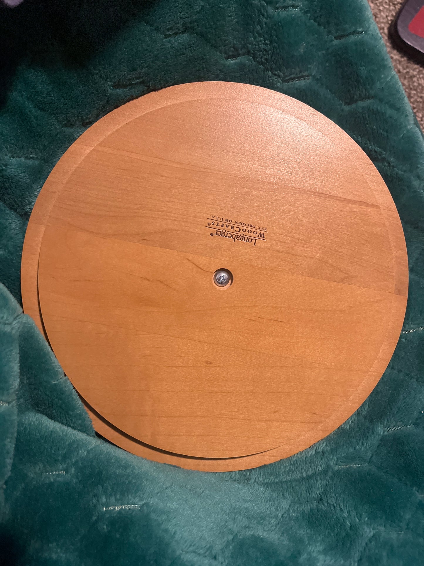 Longaberger 9” round lid