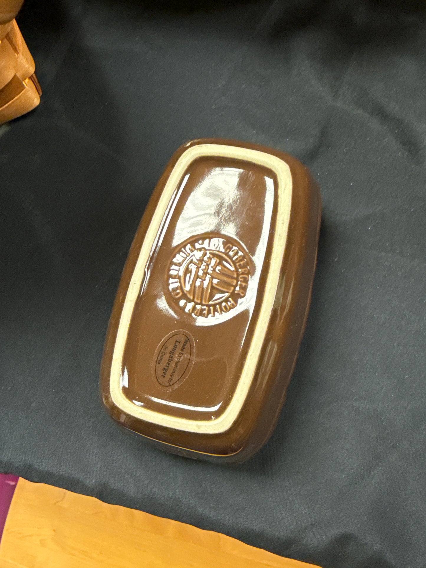 Longaberger tidbit bowl in chocolate
