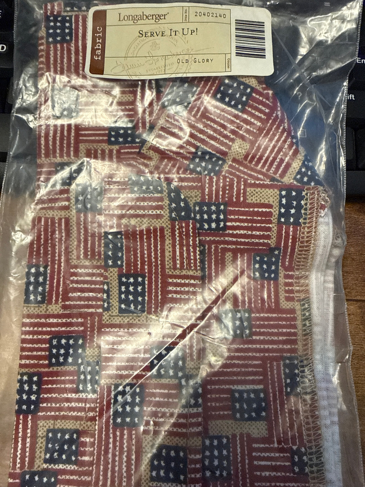 Longaberger serve it up liner in old glory