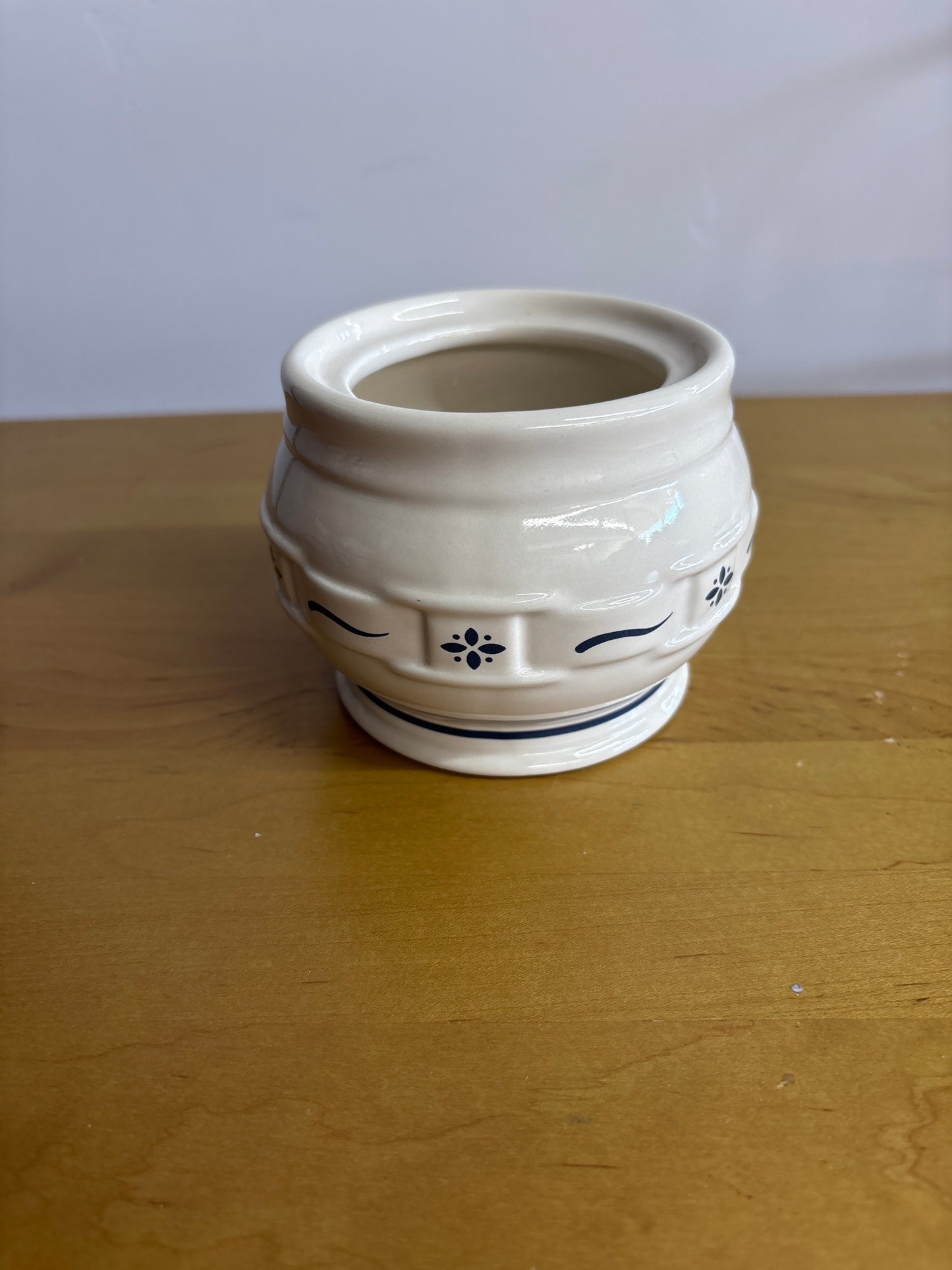 Longaberger Sugar Bowl base only in Classic Blue