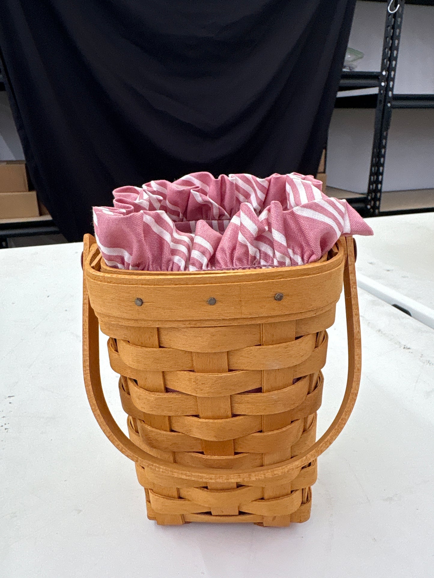 Longaberger 1998 horizon of hope basket with liner and protector