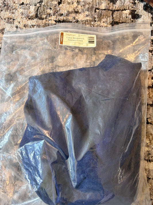 Longaberger Large Boardwalk Liner in Indigo