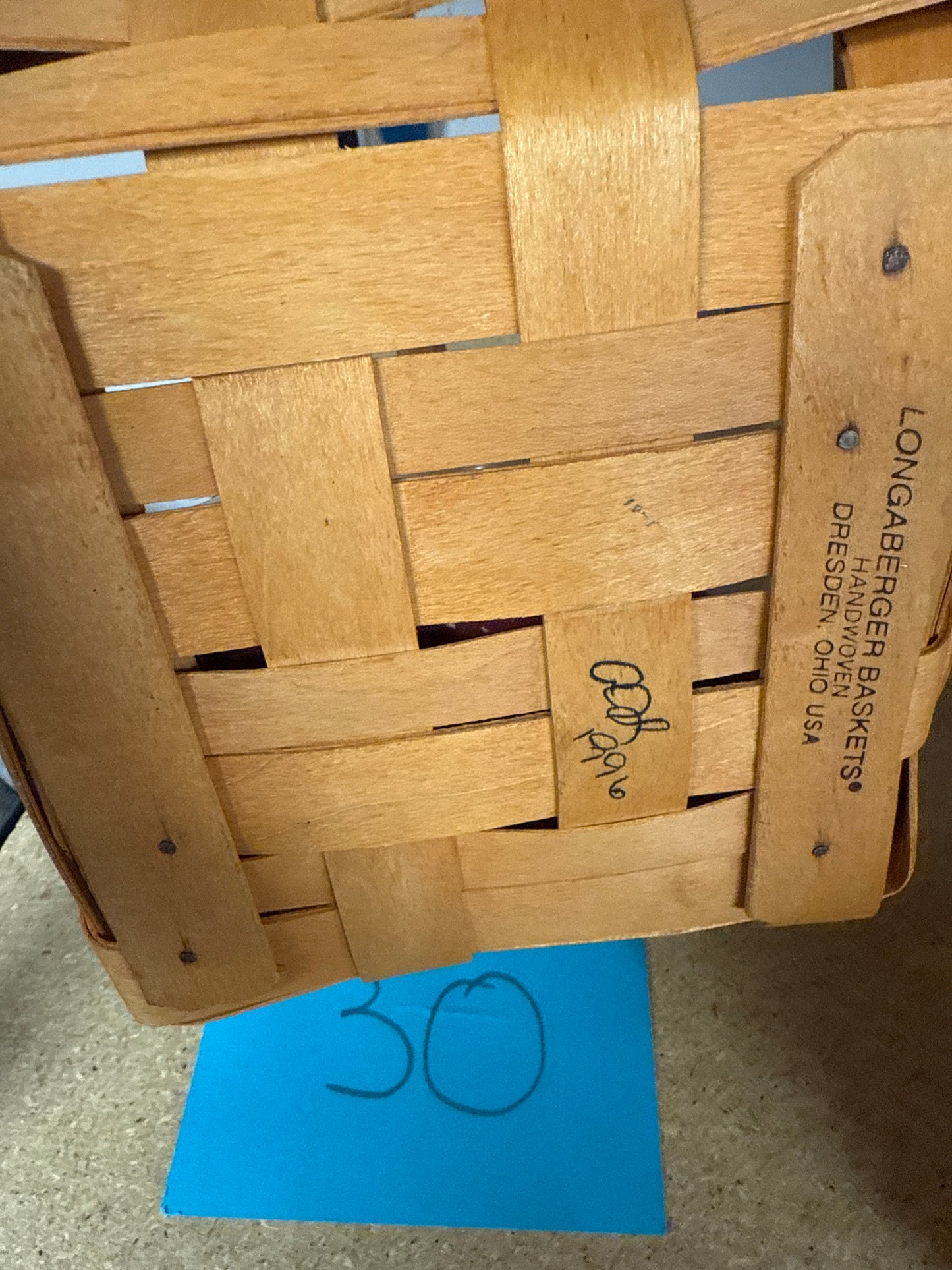 Longaberger 1996 bee basket with liner