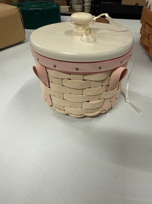 Longaberger 2006 horizon of hope basket with protect and lid
