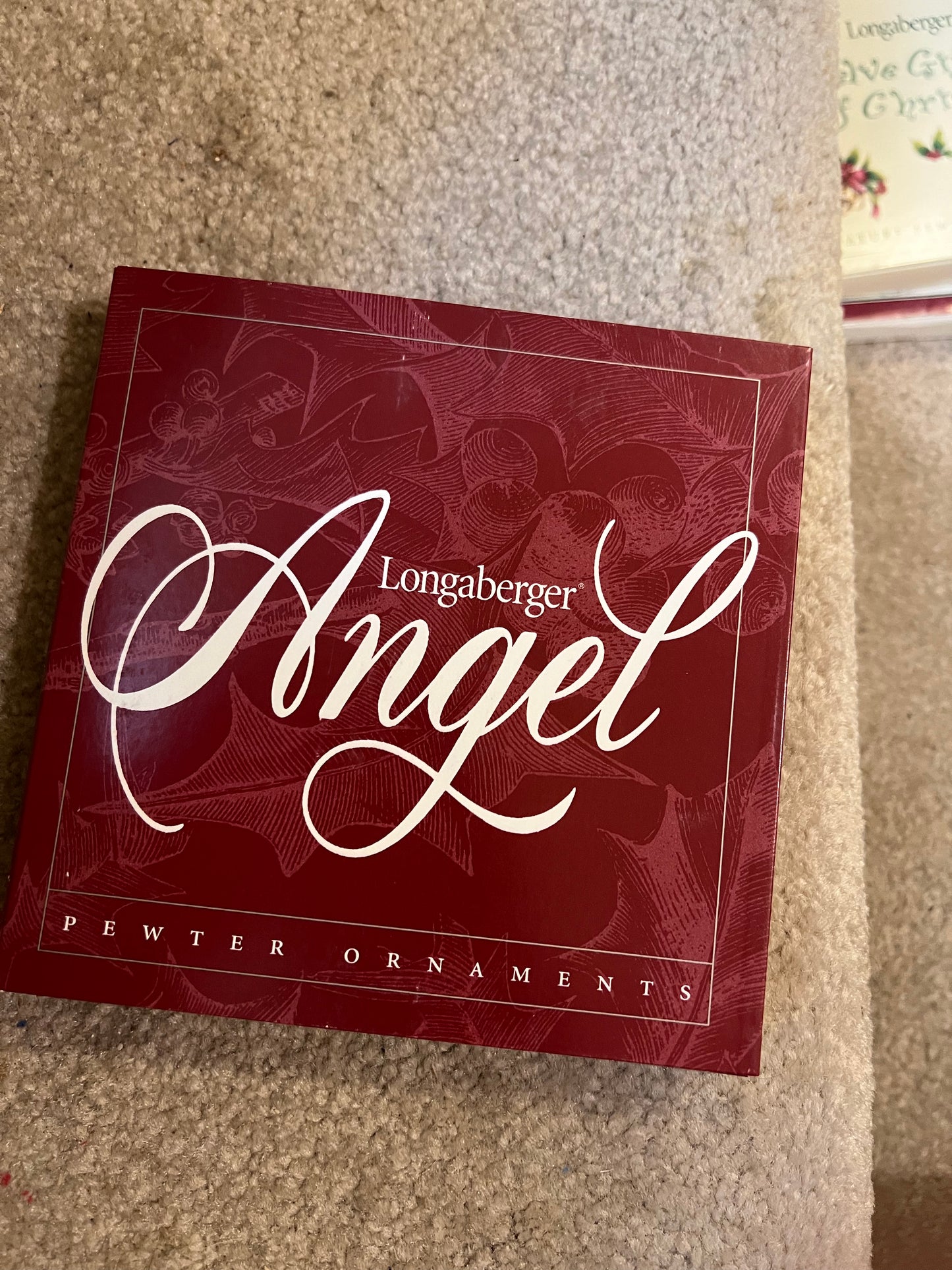 Longaberger pewter angel ornaments set