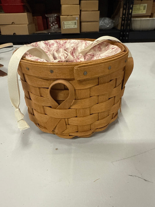 Longaberger horizon of hope basket with liner and protect