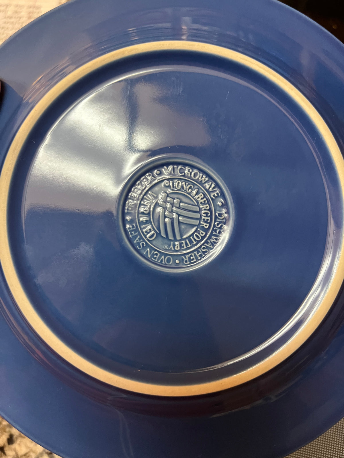 Longaberger luncheon plate in cornflower