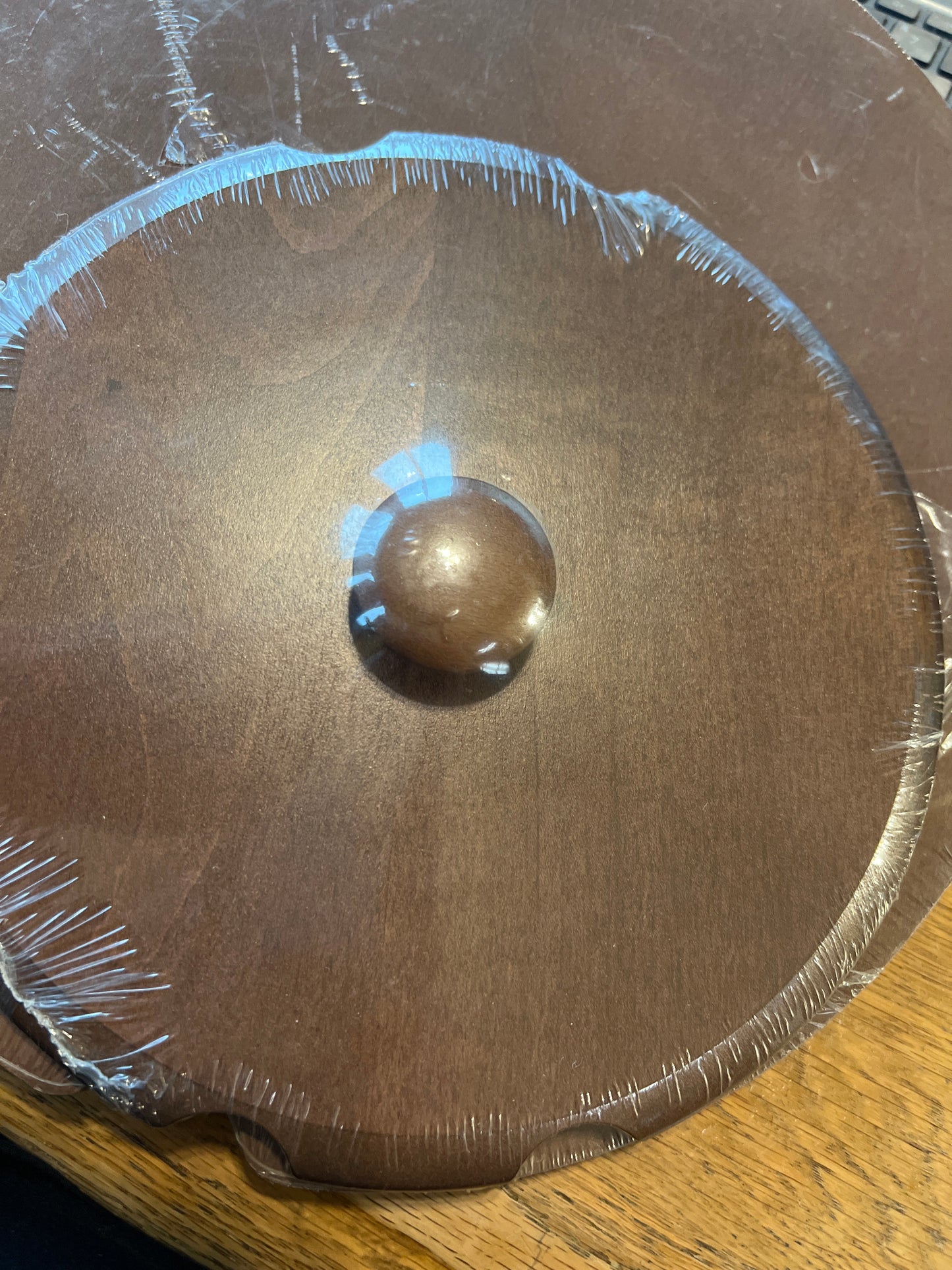 Longaberger 8”American work lid in rich brown