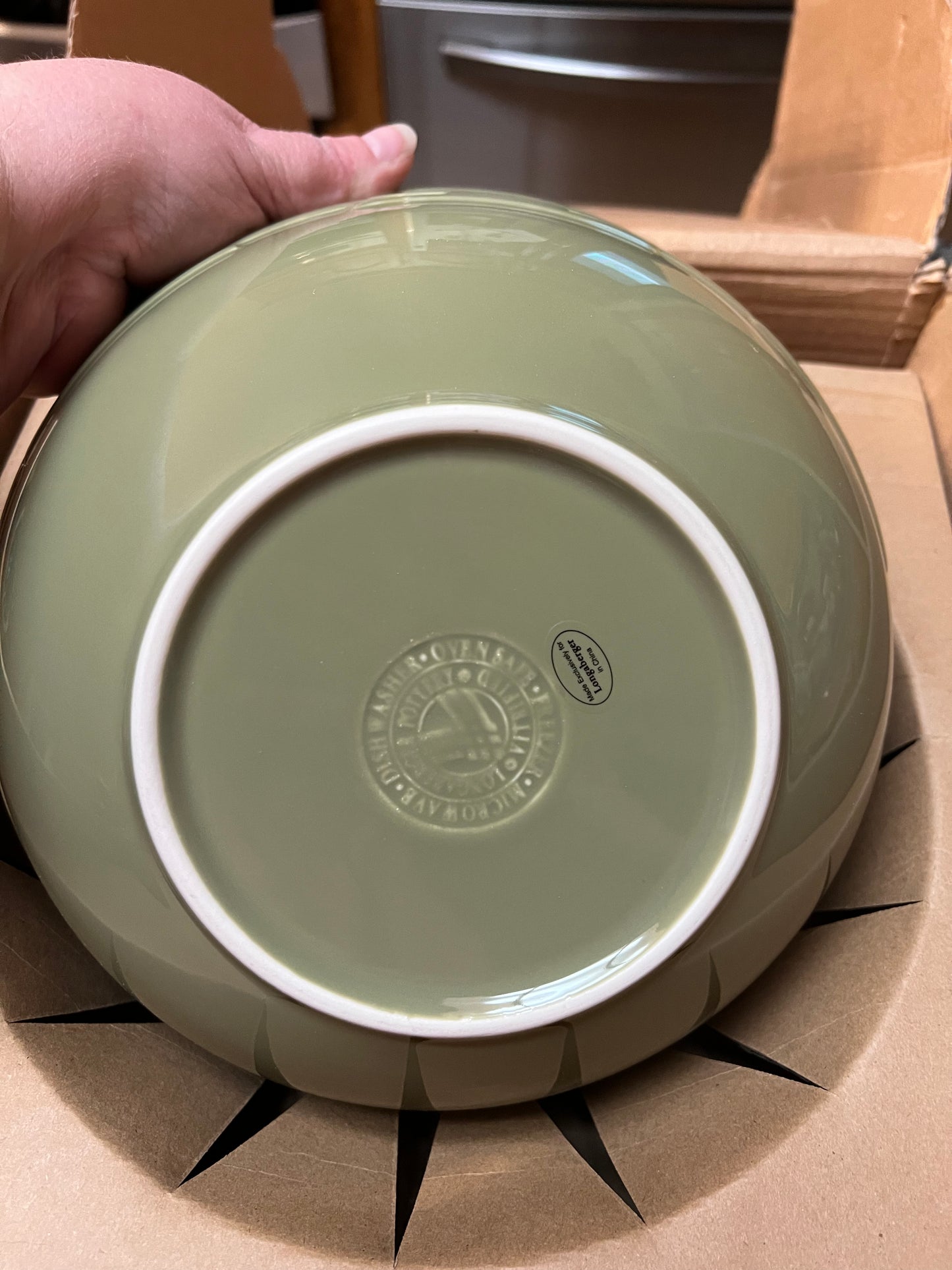 Longaberger Buffet Bowl in Sage