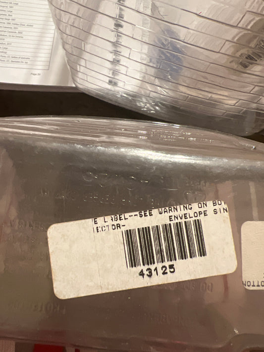 #43125 Longaberger envelope single / help yourself 2018 protector