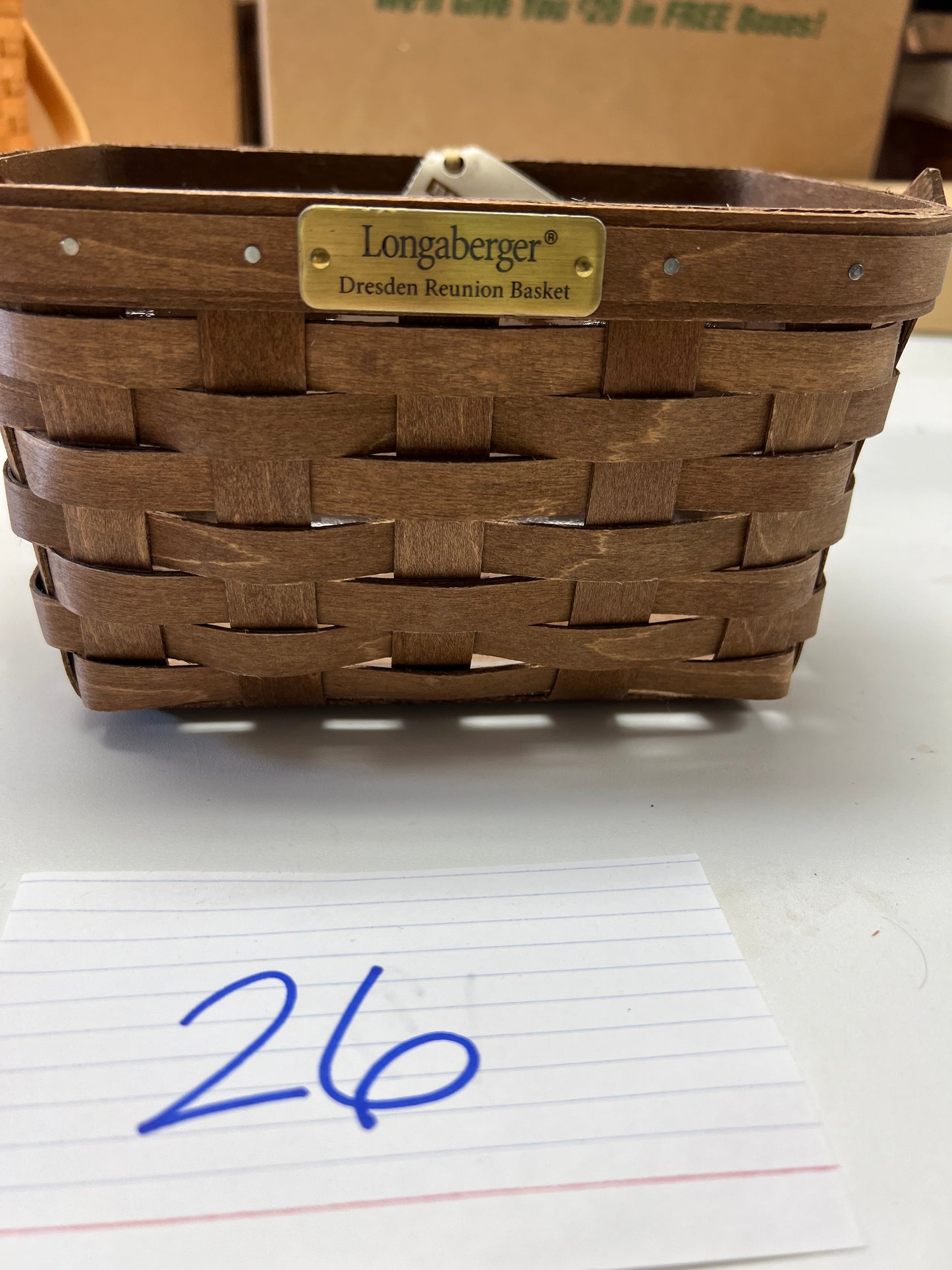 Longaberger 2015 Dresden Reunion Basket with protector