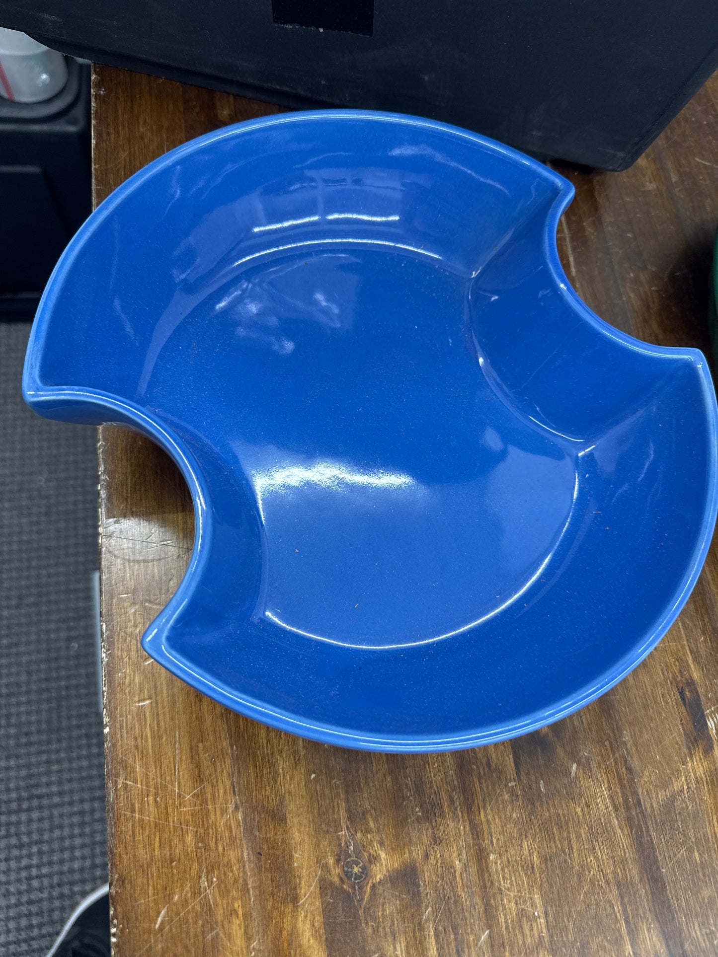 Longaberger cut in dish in cornflower