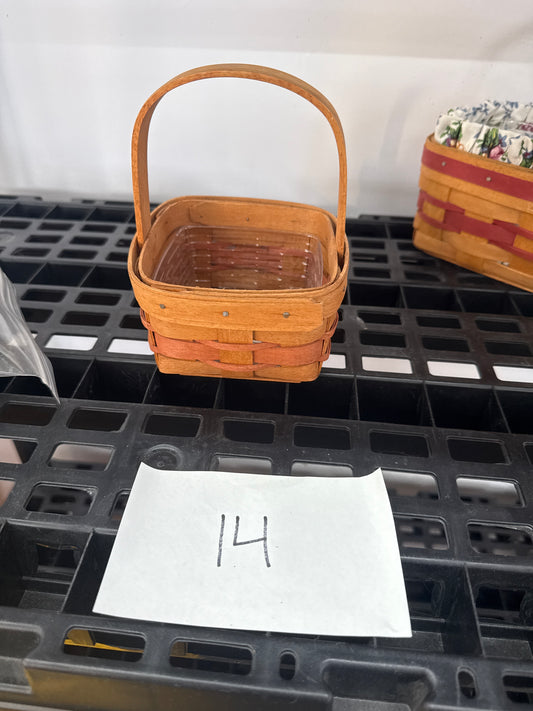 Longaberger little sweetheart basket with protector