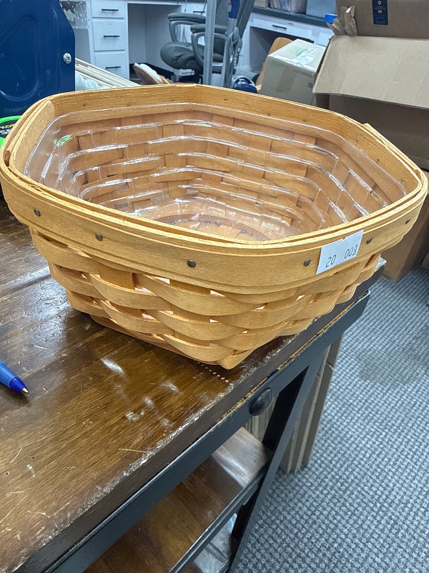 Longaberger 8” generations basket with protector