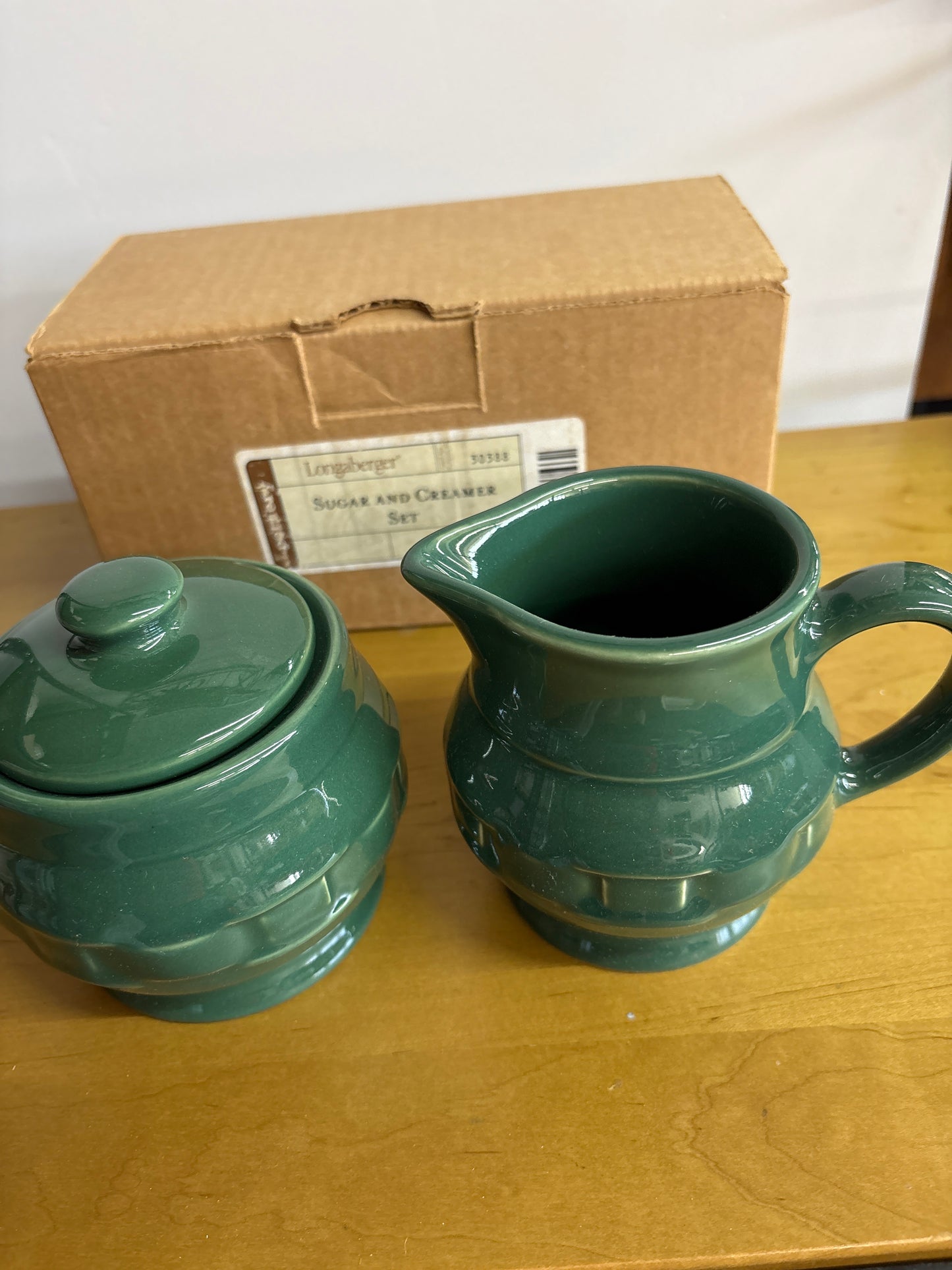 Longaberger Sugar and Creamer set