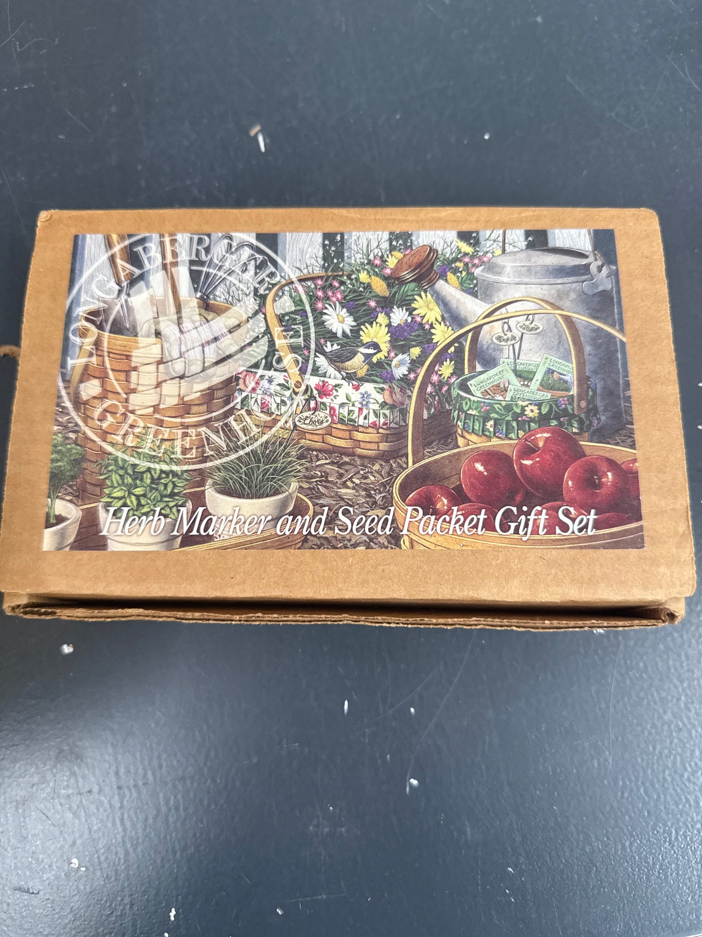 Longaberger herb marker and seed packets gift set-dill and cilantro