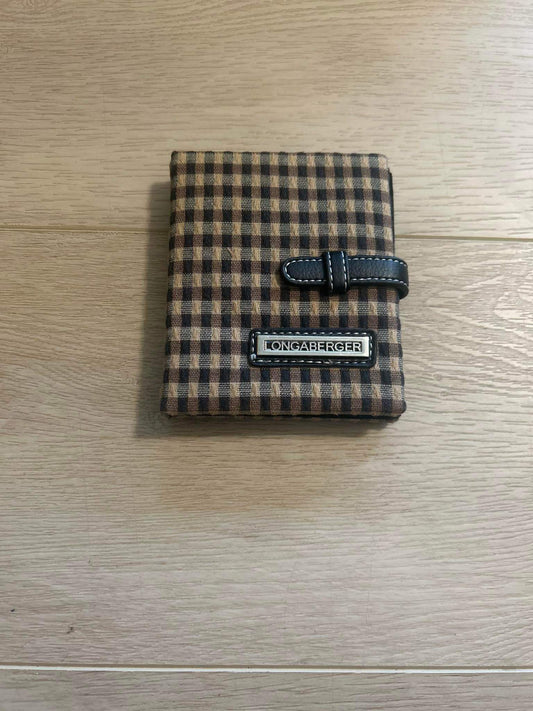 Longaberger Small Picture Album in Khaki Check