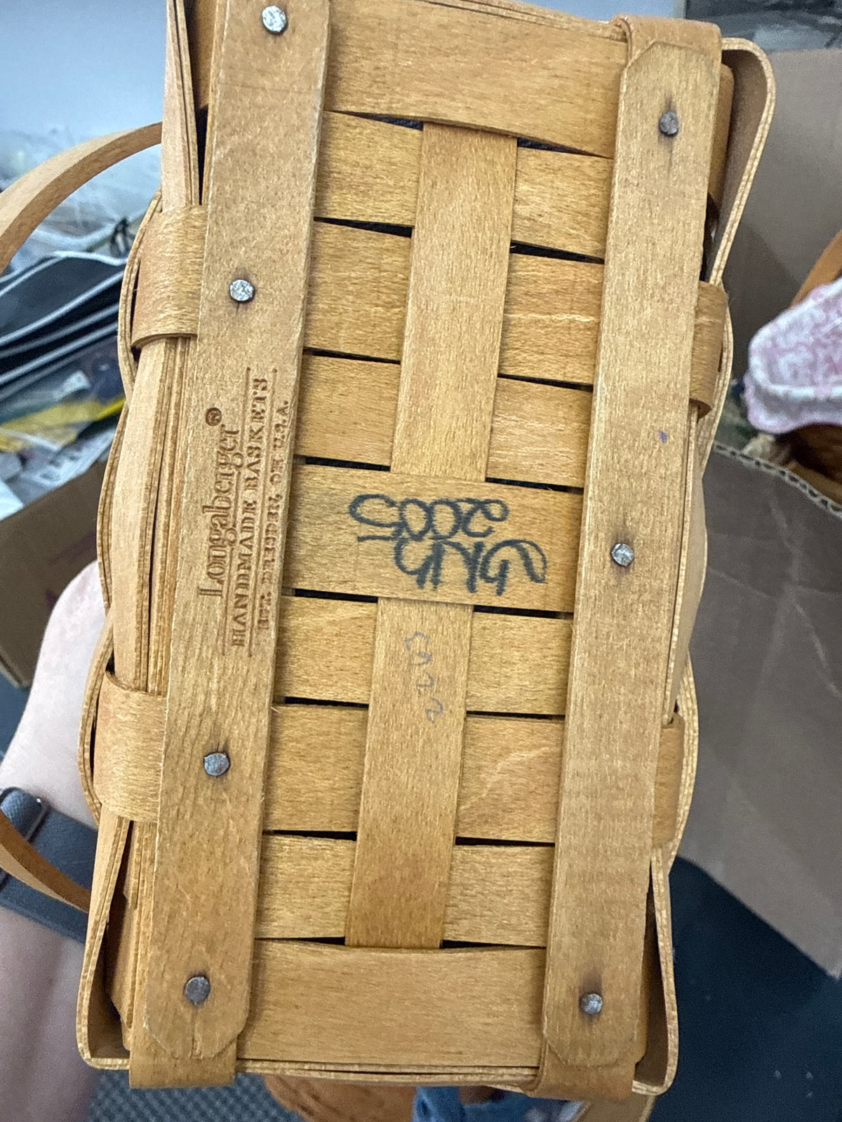 Longaberger purse basket with liner and protector