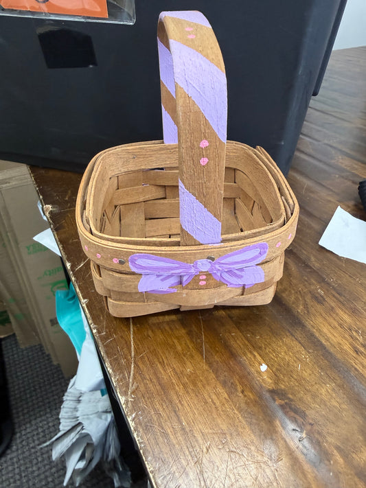 Longaberger painted basket