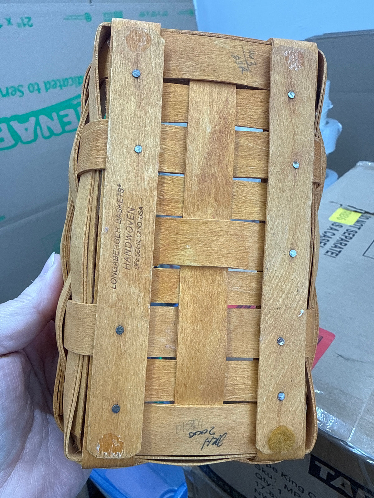 Longaberger small loaf basket