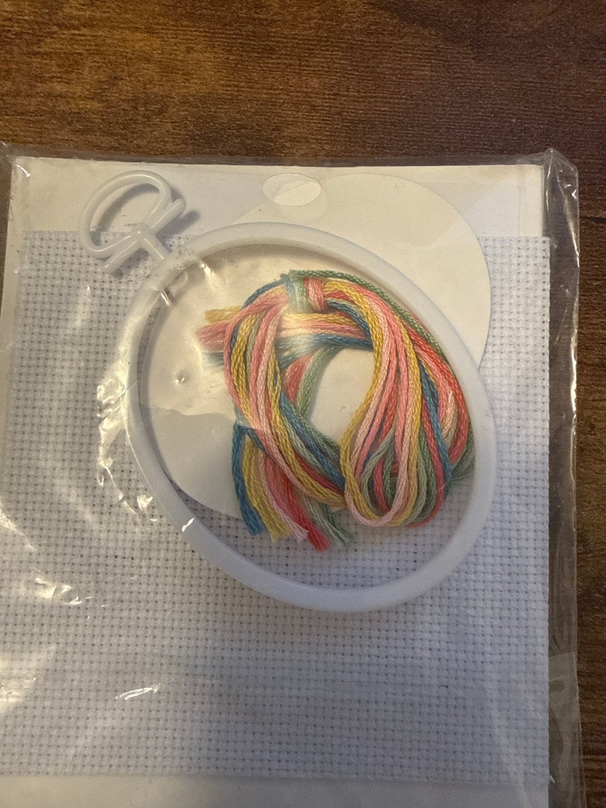 Hope ribbon cross stitch kit
