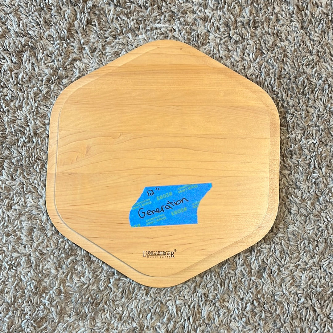 Longaberger 12” Generations Wood Lid