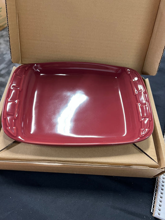 Longaberger snack plate in paprika