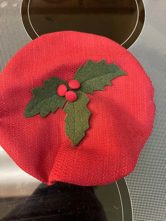 Longaberger caroling lid cover in Paprika