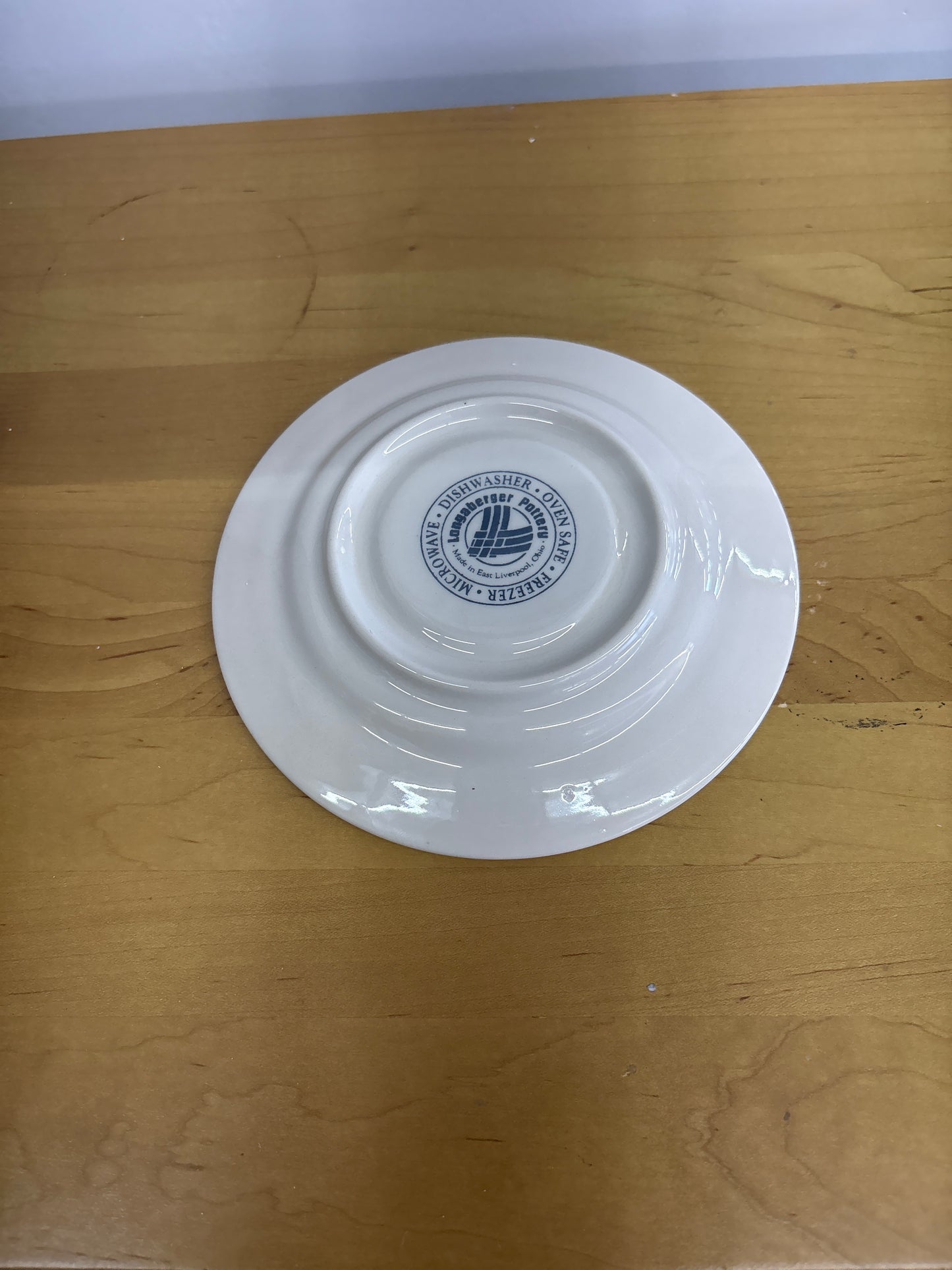 Longaberger Teacup Saucer in Classic Blue