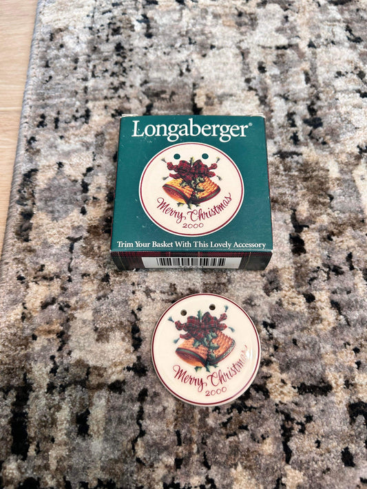 Longaberger 2000 Merry Christmas Tie On (may not be in box)