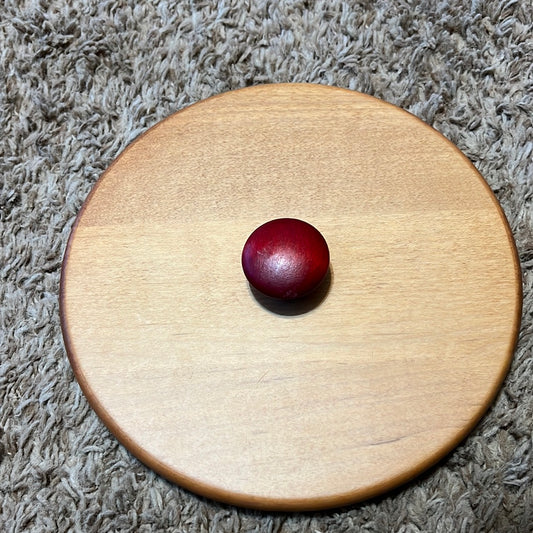 Longaberger jingle bell lid with red knob