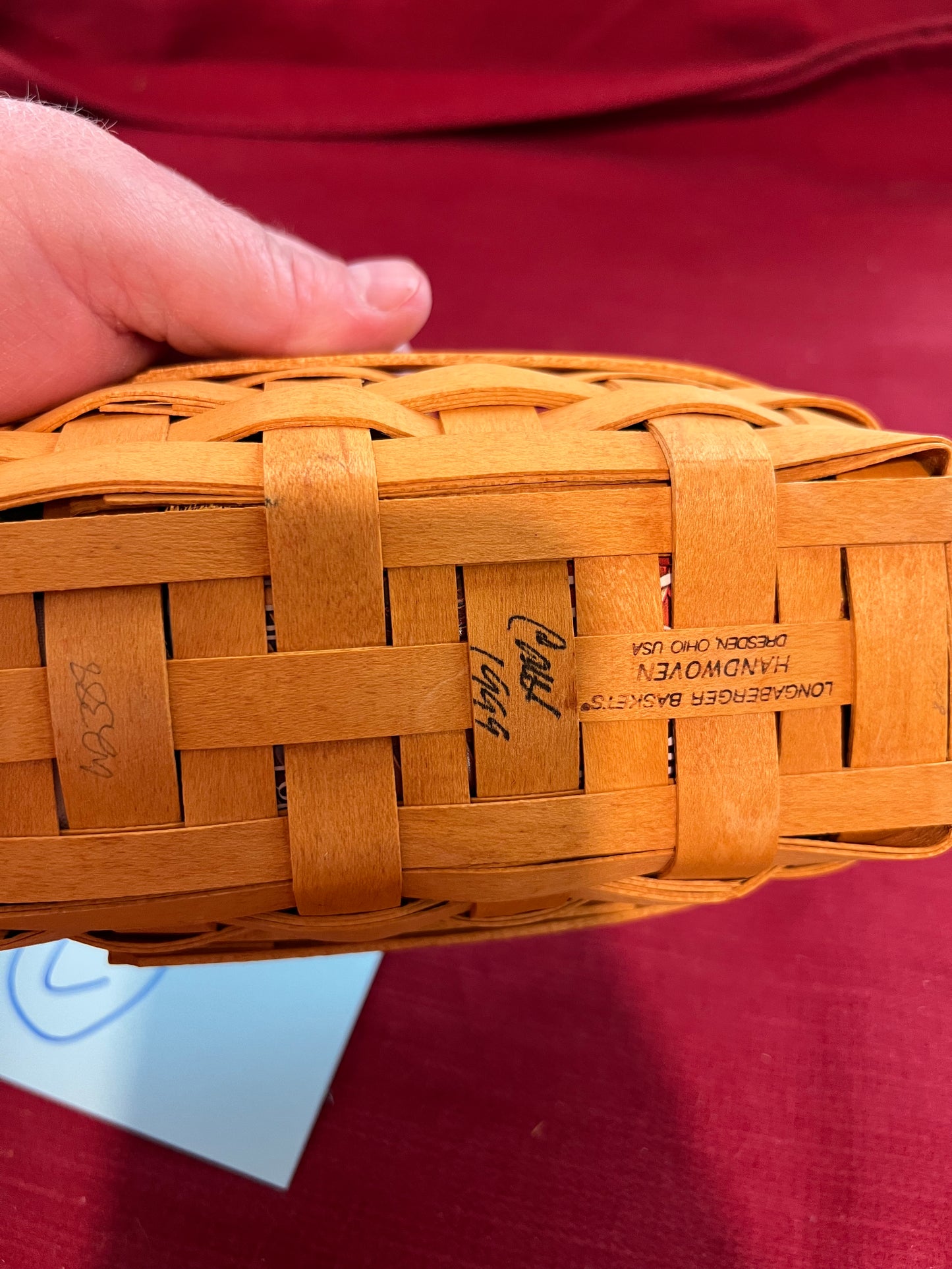 Longaberger Lavender basket with liner